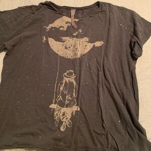 Magnolia Pearl Short Sleeve Tee with girl swinging